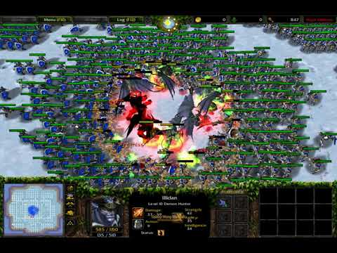 1000 Footman vs 10 Illldan Evil (Lv10 With Skills) Fully Upgrade 1080p