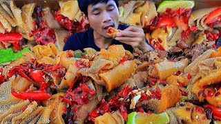 Extreme Challenge 😱 Eating 12KG Spicy Stir-Fried Beef Organs Alone 🌶 | Full Real Mukbang Show