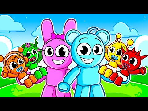 PINKI & SKY Adopt BABY SPRUNKI'S!