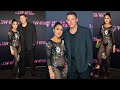 Salma Hayek Little Imagination Skimpy Fishnet Dress Alongside Hunk Channing Tatum At Miami Premiere