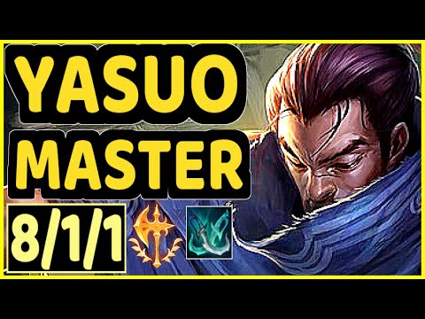 SKEANZ (YASUO) - 8/1/1 KDA GAMEPLAY - EUW Ranked MASTER