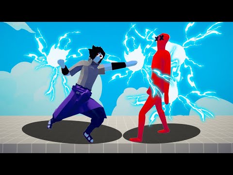 SHARINGAN TEAM vs RANDOM TEAM | TABS - Totally Accurate Battle Simulator