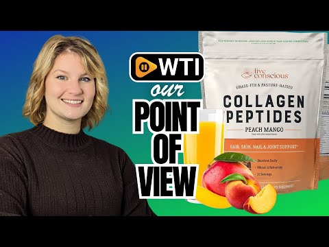 Live Conscious Collagen Peptides Powder - Peach Mango Flavored Collagen Powder - Hair - WTI product video review
