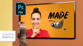 Design with PSD Templates in GIMP