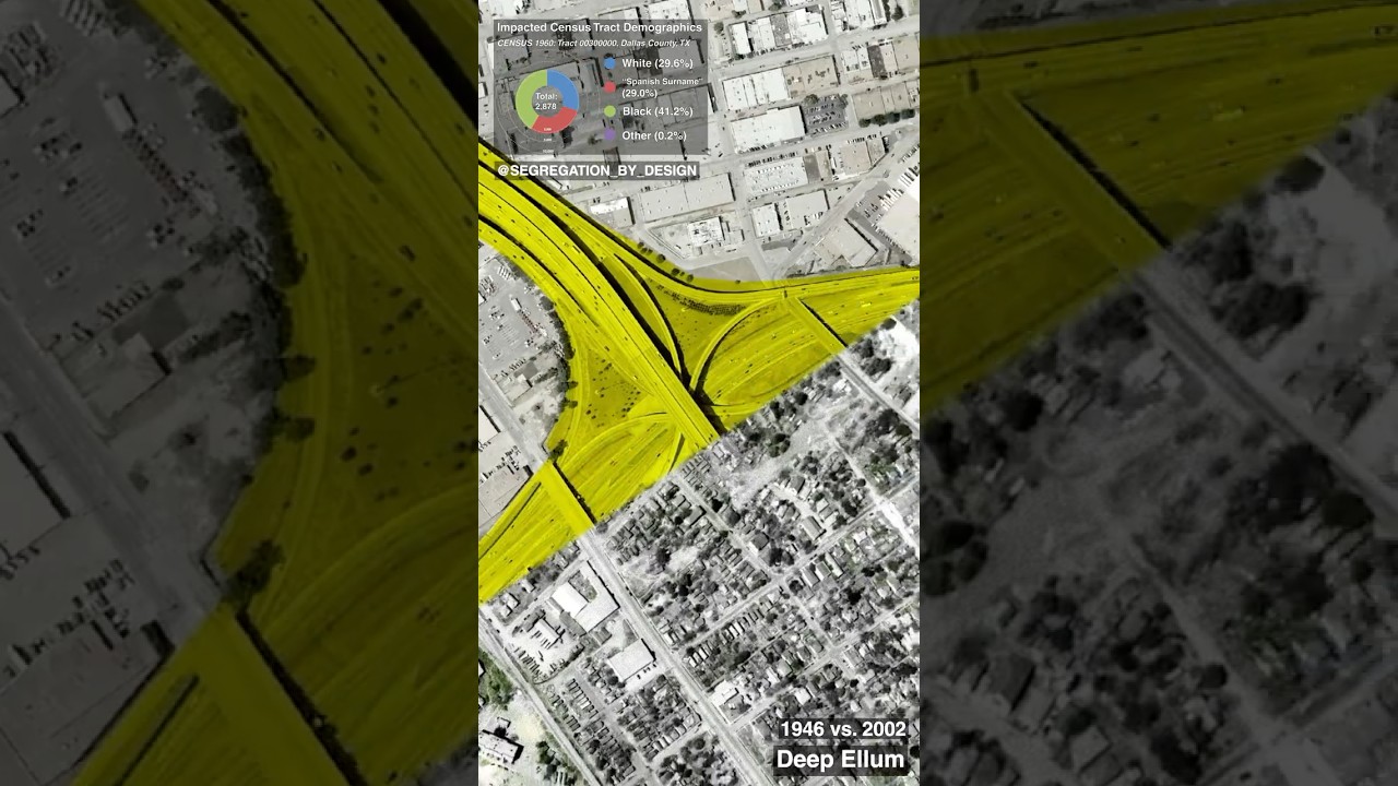 Dallas Before-and-After Highway Construction