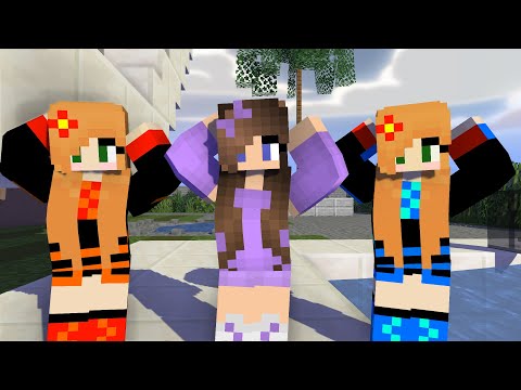 MONSTER SCHOOL : CHICKEN WING MEME ALEX SISTERS MAGMA AND ICE- MINECRAFT ANIMATION