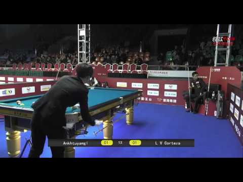 Lee Vann Corteza VS Ankhtuyamgl - Men - 2017 Chinese Billiards World Championship