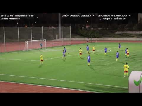 2019-03-02 Carlos Lopez - UNION COLLADO VILLALBA "A" - DEPORTIVO AV SANTA ANA "A"
