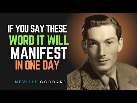 These 3 Words Will Manifest Your Dreams into Reality! - Neville Goddard