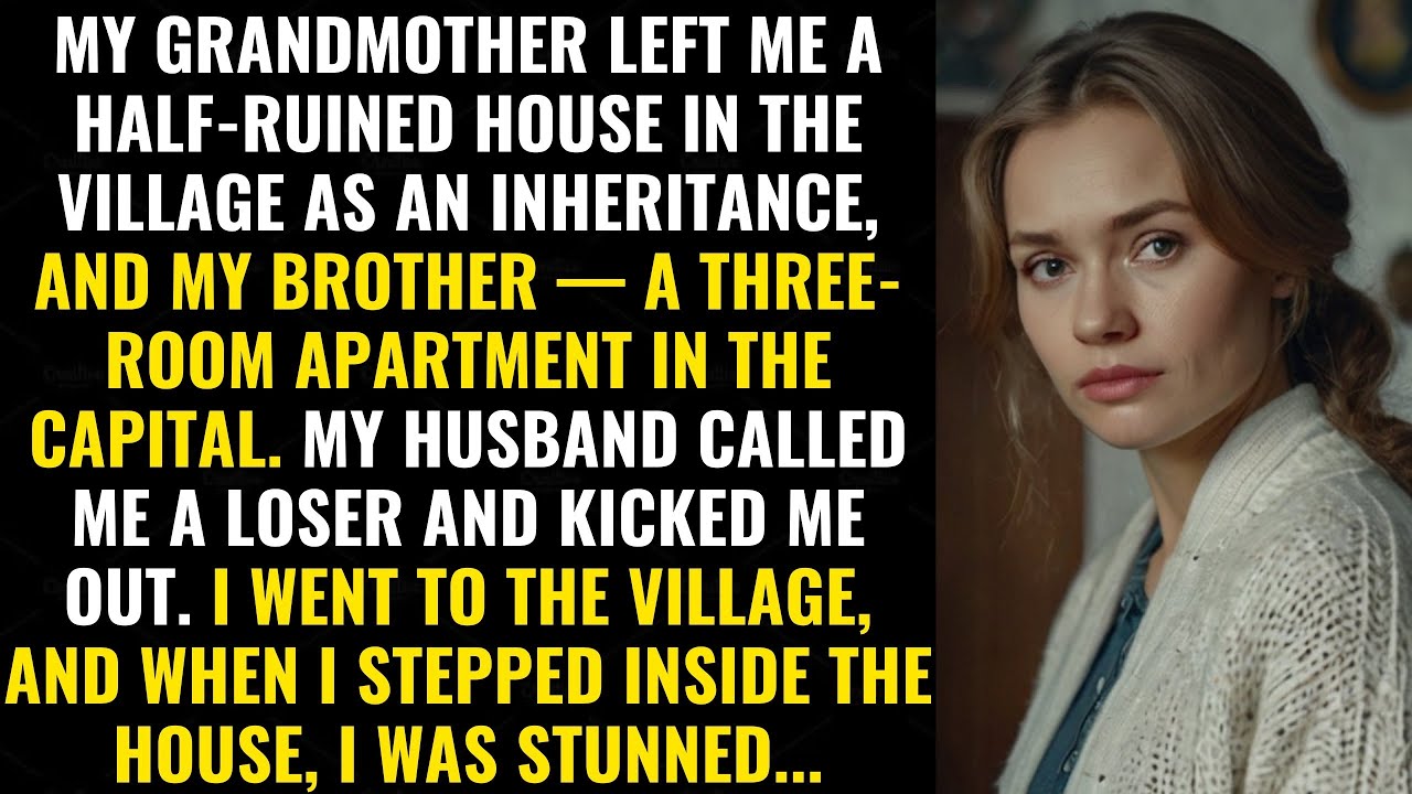 My grandmother left me a crumbling house in the village, but when I walked inside, I was stunned.