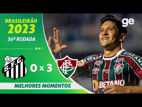 Gols e lances de Santos x Fluminense