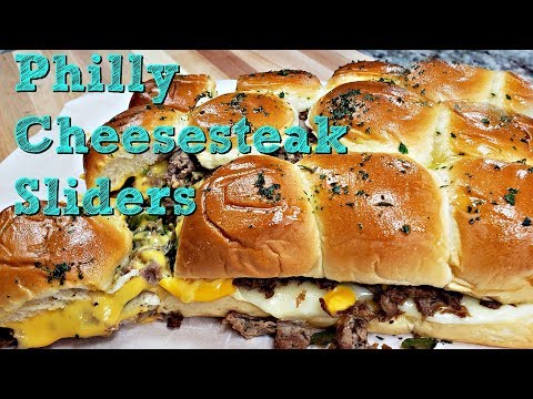 Super Cheesy Philly Cheesesteak Sliders | Easy Philly...