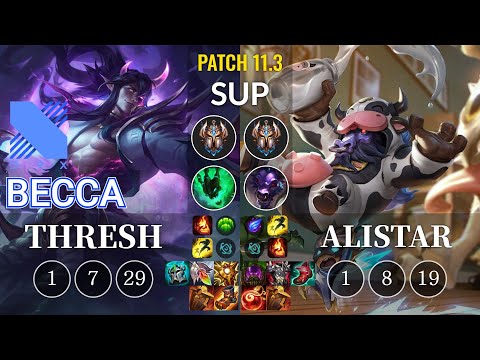 DRX Becca Thresh vs Alistar Sup - KR Patch 11.3