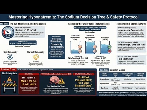 Hyponatremia for USMLE (Step 1) | Osmolar Decision Tree Masterclass