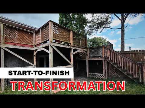 EPIC Transformation! Two-Level Composite Deck Build (Full Timelapse)