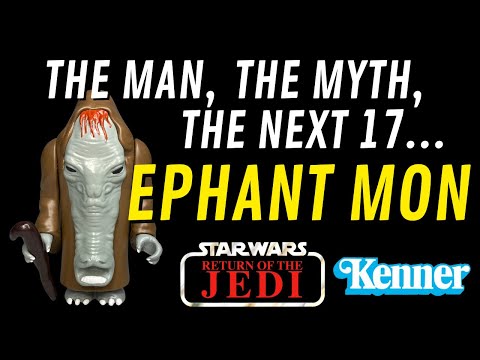 Real 80's Vintage Star Wars POTF Style 3 3/4" Ephant Mon Action Figure