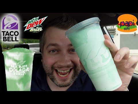 Taco Bell NEW Baja Blast Colada Freeze Review
