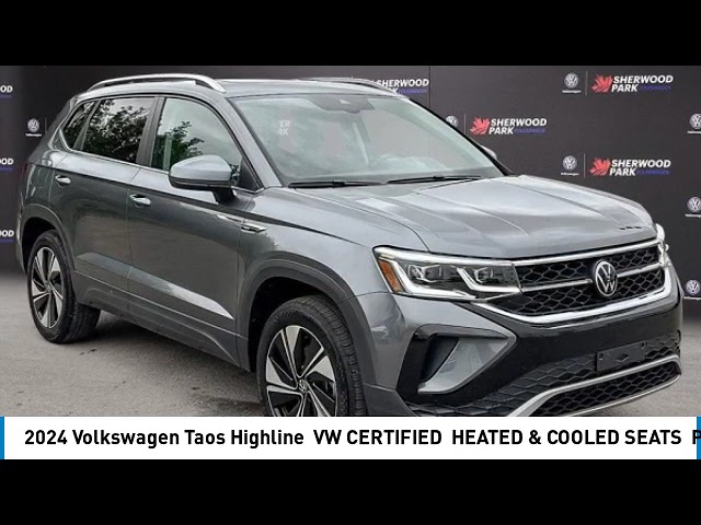 2024 Volkswagen Taos Highline | VW CERTIFIED | HEATED & in Cars & Trucks in Strathcona County
