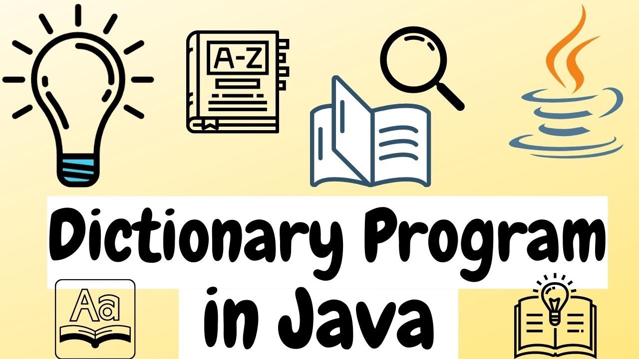 Dictionary Program in Java | Using HashMap in Java | Java Project