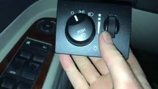 2005 Chrysler 300 touring headlight switch replacement