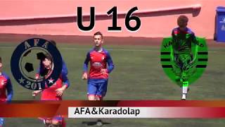 AFA U16 Nisan 23'te oynanan maçımız ...