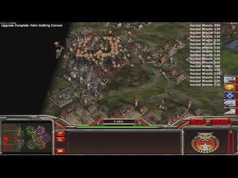 " The thunderstorm begins! " CHINA Nuke -Command & Conquer Generals Zero Hour - 1 vs 7 HARD Gameplay