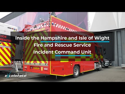 Inside the Hampshire and Isle of Wight Fire and Rescue Service Incident Command Unit