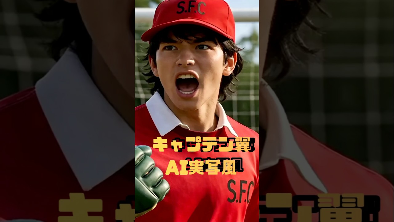 AIであの名作「キャプテン翼」を実写風に再現#ai#キャプテン翼 #サッカー#aiart #実写#fyp