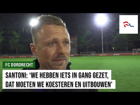 FC Dordrecht-trainer Santoni wacht drukke zomer: 'Mijn vriendin moet er maar mee dealen'