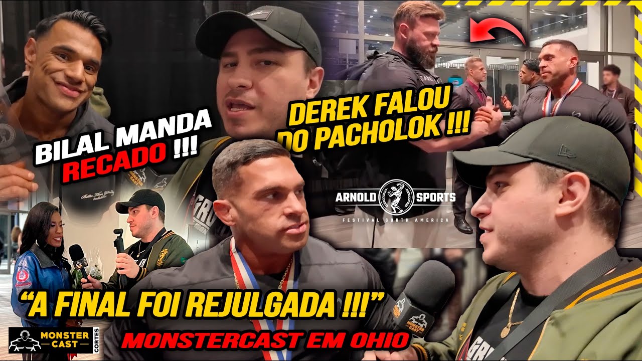DEREK FALA SOBRE PACHO ! REAÇÃO DAS FINAIS DA OPEN ARNOLD OHIO 2025 ! ED cara a cara com BILAL !