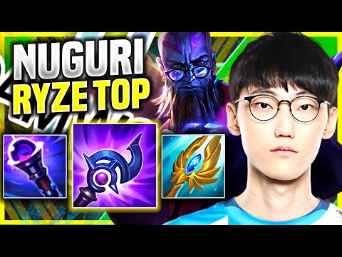 NUGURI WORLD CLASS RYZE WITH NEW ITEMS! - DWG Nuguri Plays Ryze Top vs Poppy! | Preseason 11