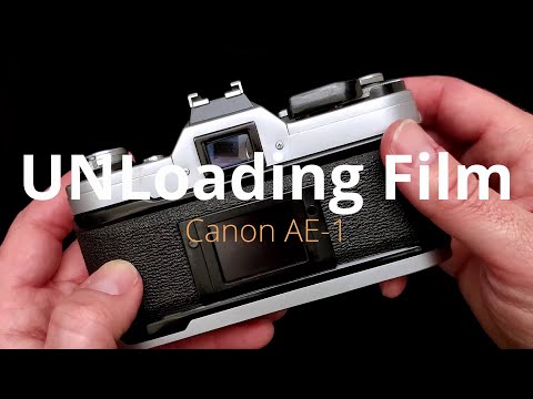 How To Unload Film From a Canon AE-1 film camera