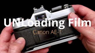 How To Unload Film From a Canon AE-1 film camera