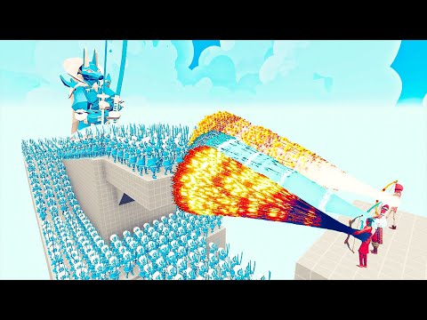 100x Ice Anubis + 2x GIANT vs 3x EVERY GODS - Totally Accurate Battle Simulator TABS