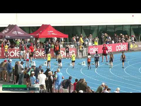 Boys U10 100m Timed Final 3: 2022/23 State Track and Field Championships
