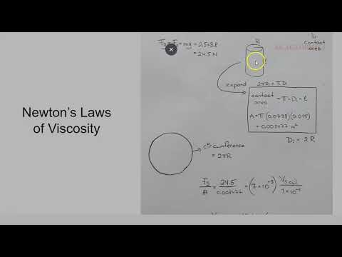 Newton's Laws of Viscosity 3 (Examples)