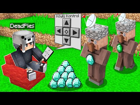 KÖYLÜLERİ HİPNOZ ETTİM 😱 - Minecraft