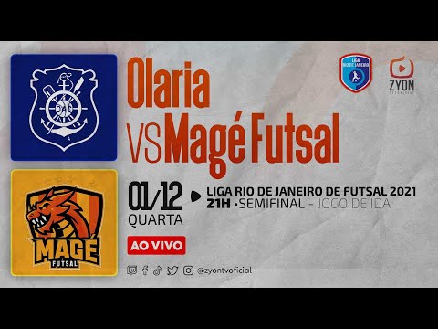 AO VIVO - SEMIFINAL - IDA | Olaria vs Magé Futsal | Liga Rio de Janeiro de Futsal 2021