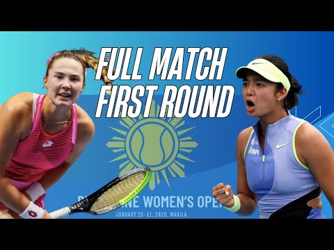 Full Match: Alex Eala vs Alina Charaeva | First Round | Philippine Women's Open Manila, Philippines