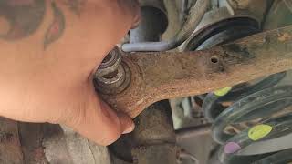 2011 - 2015 Kia Optima reinstalling the control arm for rear brake job