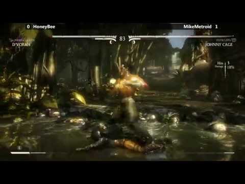 MKX @ XBattle - RM HoneyBee (Dvorah) vs KN MikeMetroid (Johnny Cage) [720p/60fps]