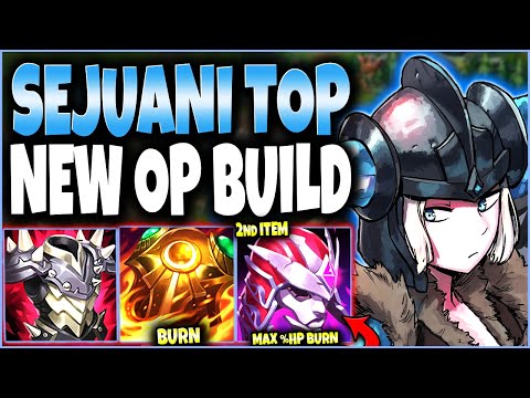 Sejauni Top Lane NEW IMMORTAL BUILD 🔥 Sunfire + Demonic = BURN ALL 🔥 LoL Top Sejuani Gameplay