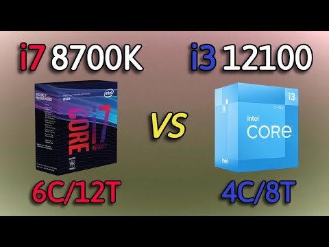 i3 12100 vs i7 8700K - Benchmark and test in 6 Games 1080p