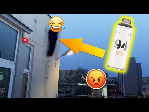 Zadzwoniła na POLICJE jak robiłem TAGA GRAFFITI. Warszawa