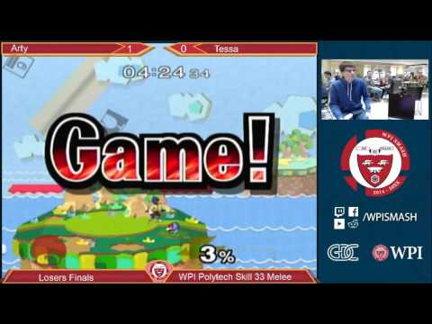 WPI PTS 33 - Arty (Peach) vs Tessa (Falco) - Melee - Losers Finals