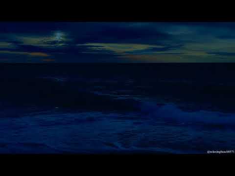 😴🌊 Calming Seas - 8 Hours - Ocean Waves Dark Screen