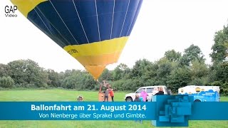 preview picture of video 'Ballonfahrt von Nienberge über Sprakel, Gimbte, ...'