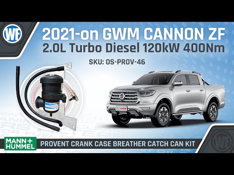 Provent Kit Installation for Great Wall GWM Cannon 2021-on ZF 2.0L Turbo Diesel 120kW OS-PROV-46