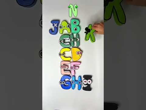 GUESS WHAT LETTER I AM MAKING 🤔❓ HKTITO Paper Alphabet Lore #alphabetlore