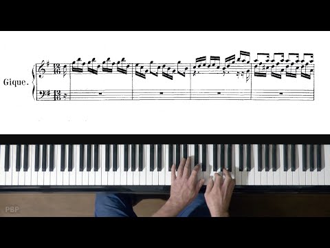 Bach French Suite No.5 "Gigue" P. Barton, FEURICH 218 piano